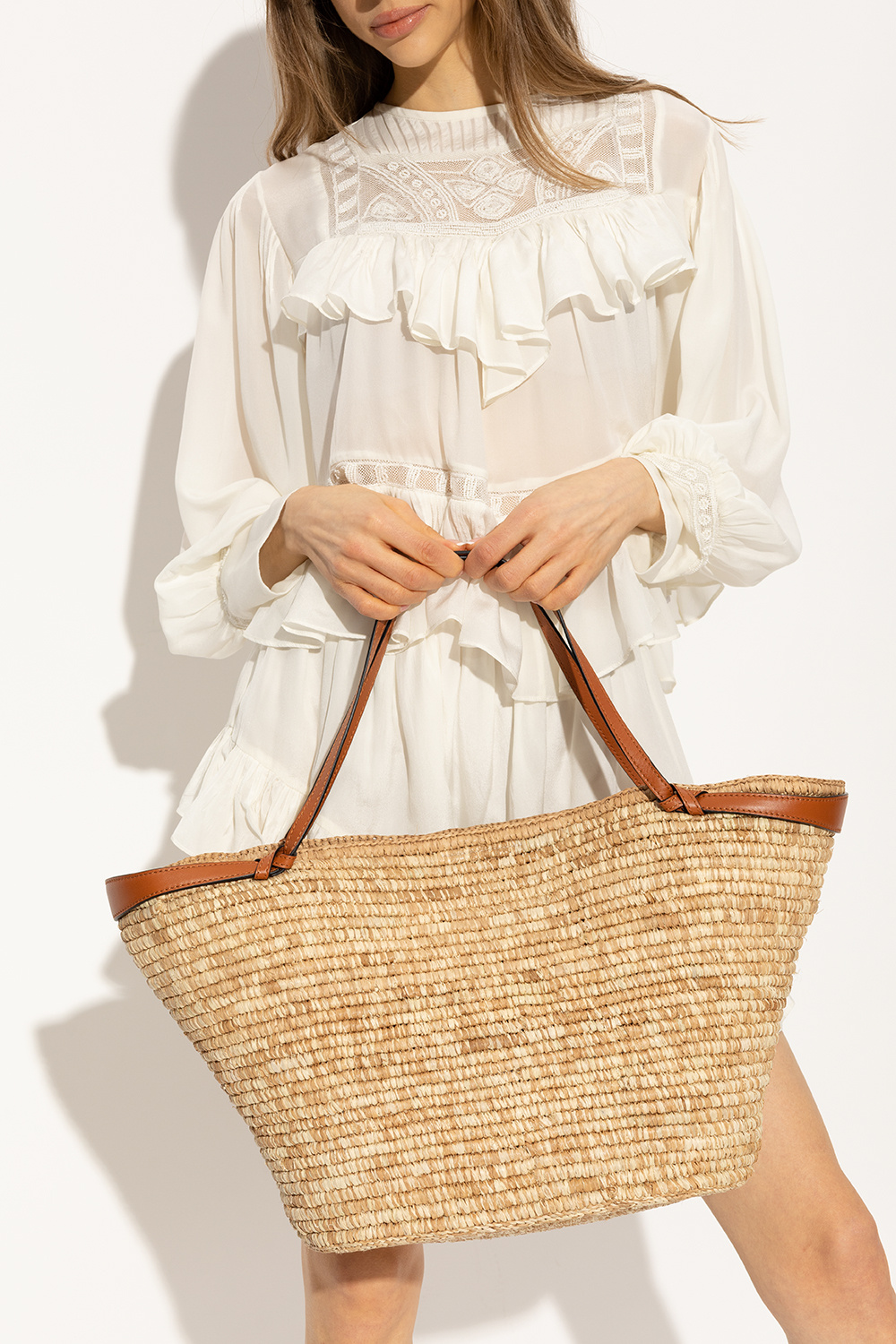 Ulla johnson wicker online bag